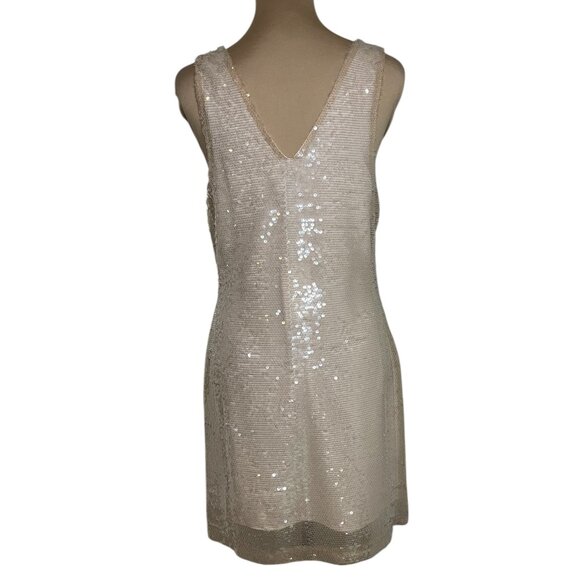 NWT A New Day Women's A-Line V-Neck Mini Sequin Party Dress XS - Picture 4 of 6